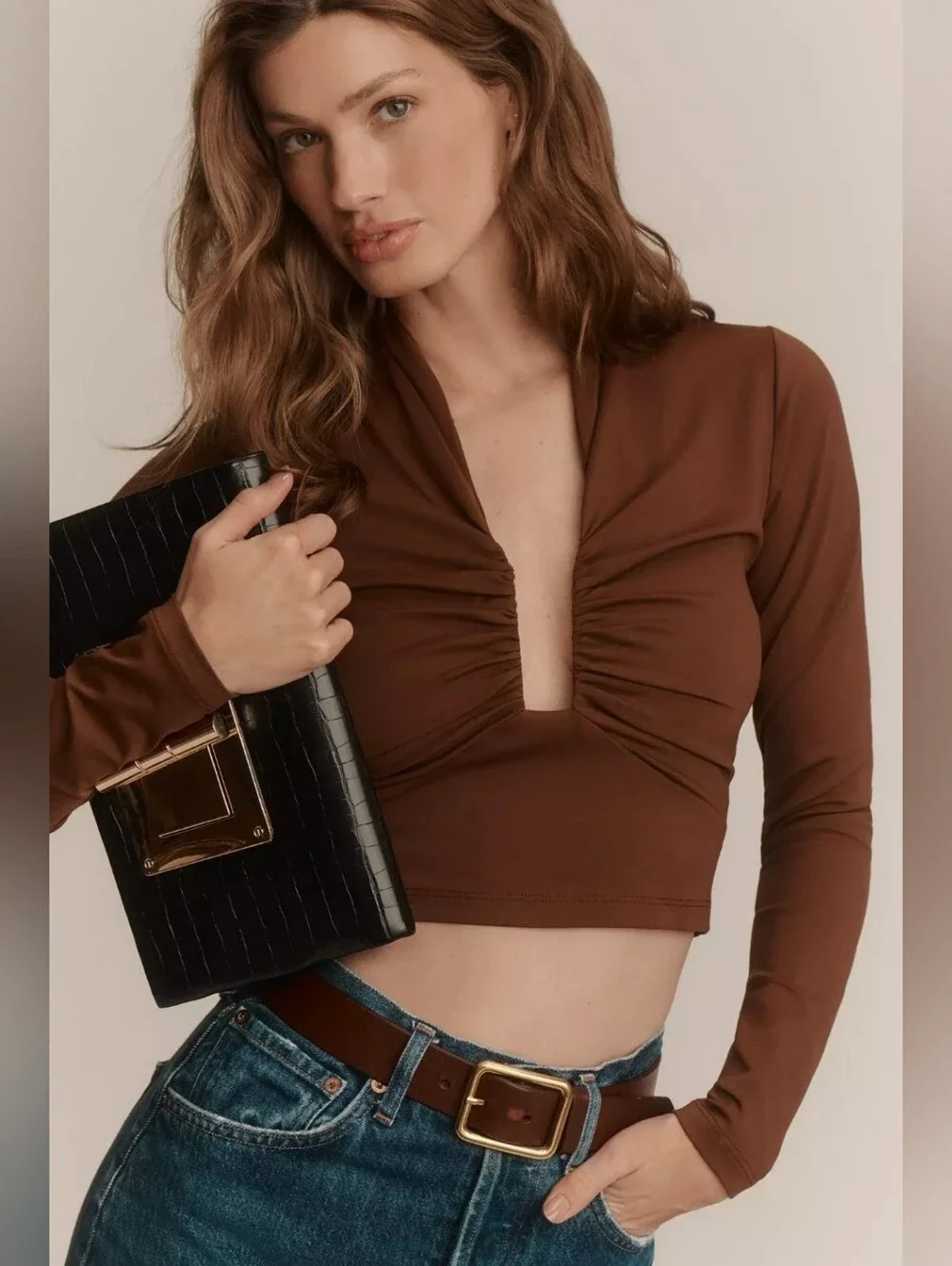 Anthropologie luxe leather